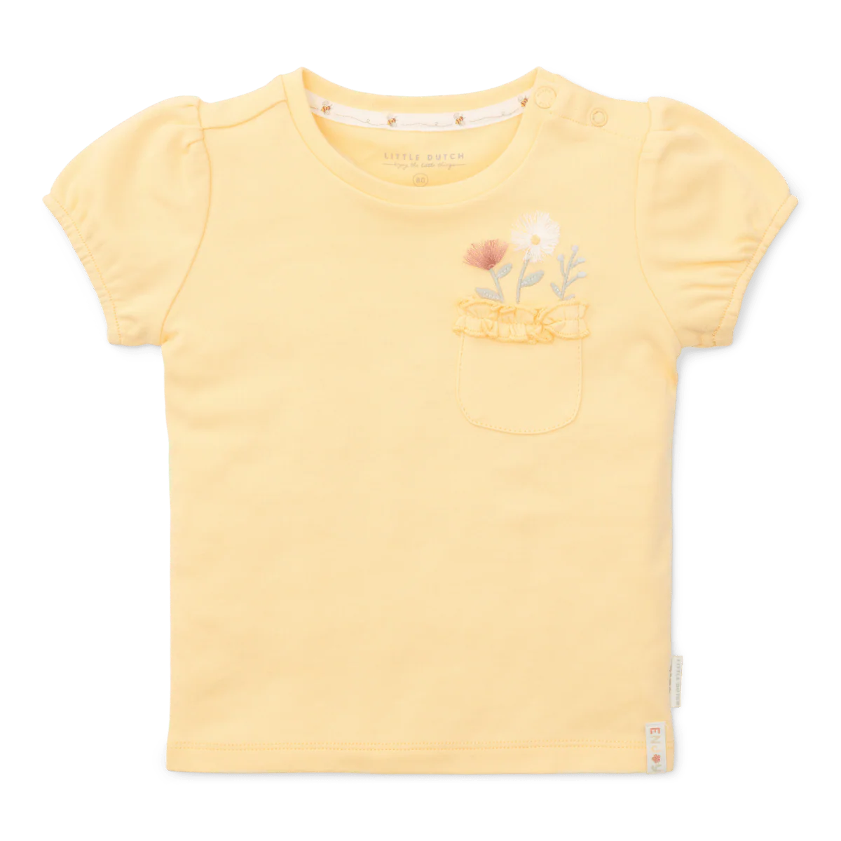 Little Dutch Camicia bambino maniche corte giallo miele - immagine 2