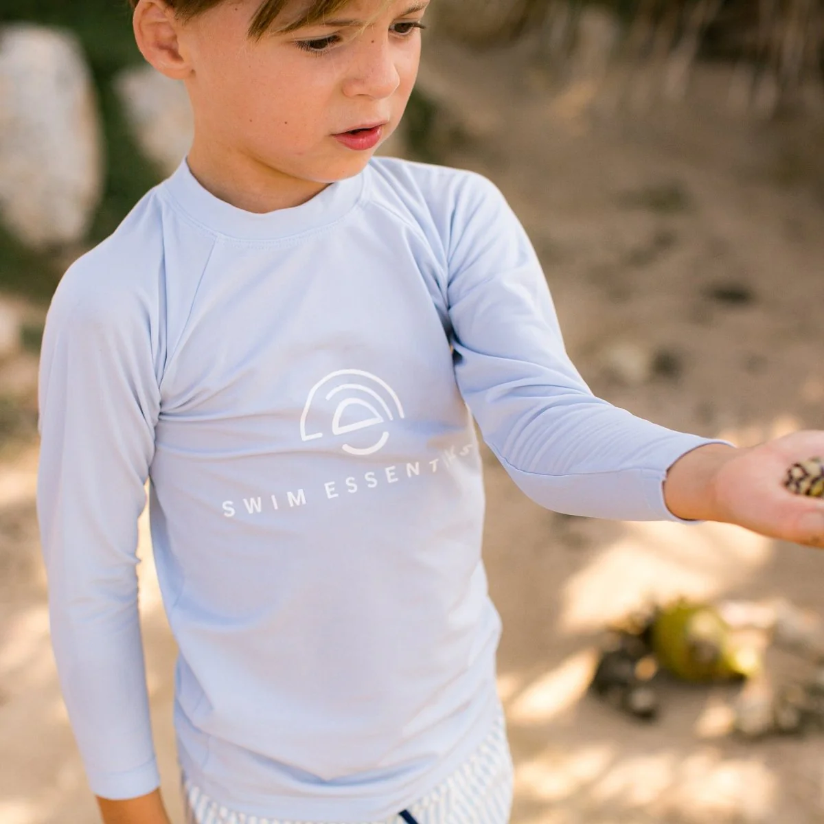 Swim Essentials Felpa da bagno Bambino Uv Azzurro - immagine 5